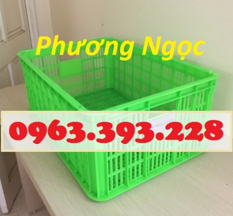 Sóng nhựa hở HS014, sọt nhựa rỗng công nghiệp, sọt nhựa đựng hàng hóa, thùng nhựa rỗng