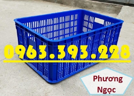 Sóng nhựa hở HS014, sọt nhựa rỗng công nghiệp, sọt nhựa đựng hàng hóa, thùng nhựa rỗng