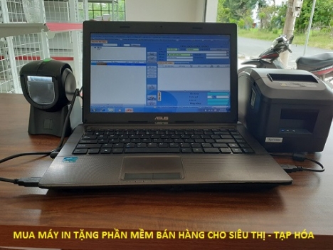 Tặng phần mềm dùng trọn đời khi mua máy in bán hàng Siêu Thị