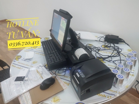 Máy tính tiền cho cửa hàng dầu nhớt tại An Giang