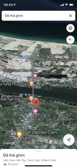 Bán gấp lô 214m2 thổ cư 100% lô 2, trục đường đinh tiên hoàng, gần cầu mới, cam lâm giá chỉ 380tr/m