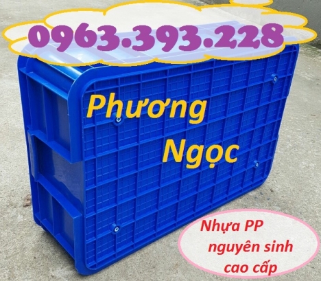 Thùng nhựa đặc HS003, sóng nhựa bít HS003, khay nhựa công nghiệp, hộp nhựa có nắp