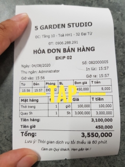 Máy tính tiền giá rẻ cho studio tại Cần Thơ