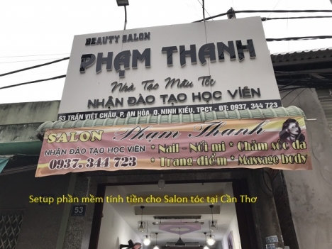 Tại Cần Thơ, tặng phần mềm quản lý bán hàng khi mua máy in cho Salon