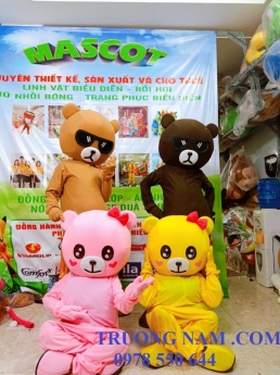 Mascot gấu lầy Tik Tok