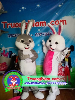 Mascot thỏ, mascot trung thu,trang phục biểu diễn
