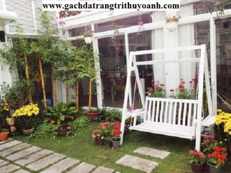 Đá phước hào lát sân vườn
