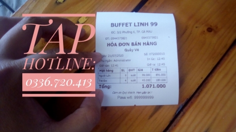 Bán máy tính tiền giá rẻ tại Bến Tre cho các quán Buffet