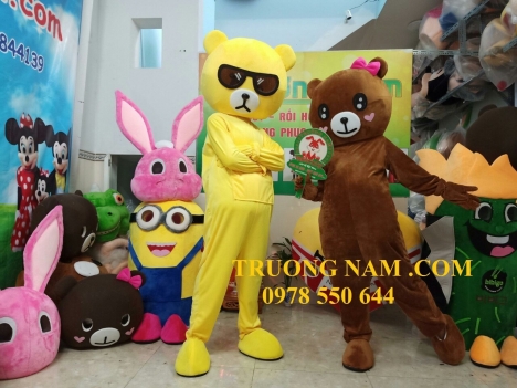 Mascot gấu lầy Tik Tok