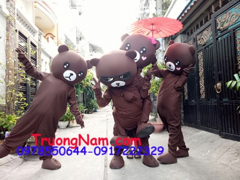 Mascot gấu lầy Tik Tok
