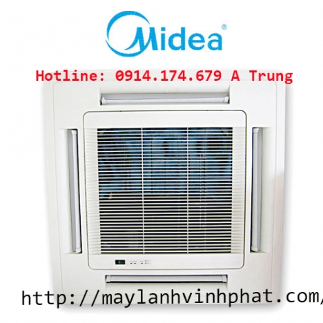 Thi công đường ống đồng - đi âm tường Máy lạnh âm trần cassette Midea cho công trình