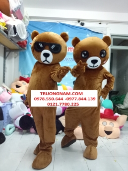 Mascot gấu lầy Tik Tok