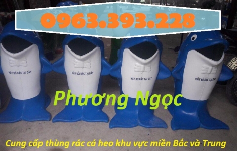 Thùng rác hình con cá heo, thùng rác công cộng, thùng rác cá heo, thùng rác con vật