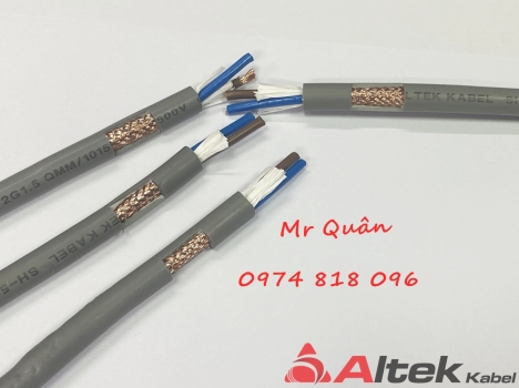 Cáp điều khiển có lưới chống nhiễu Altek Kabel 2cx1.5 SQmm
