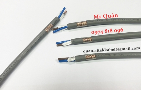Cáp điều khiển có lưới chống nhiễu Altek Kabel 2cx1.5 SQmm