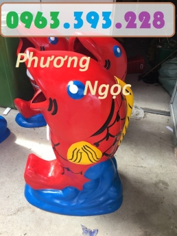 Thùng rác hình cá chép, thùng rác trường học, thùng rác con vật, thùng rác cá chép