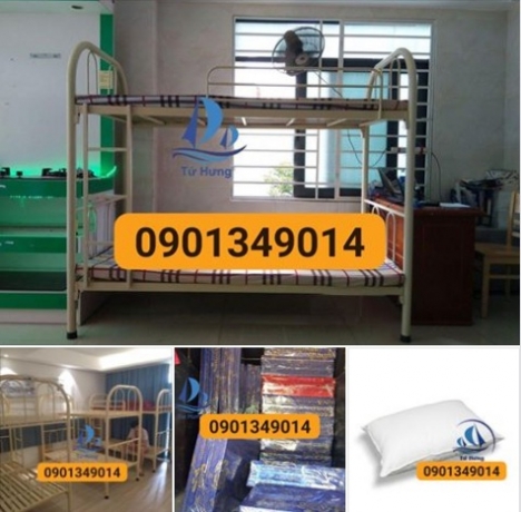 Mua giường sắt 2 tầng giá chỉ 1.299k (giá gốc 1.499k) Tại Bình Tân
