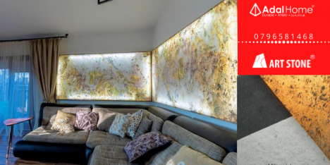 Đá dán tường, đá ốp trần xuyên sáng Art Stone Light Wall, đá trang trí siêu mỏng