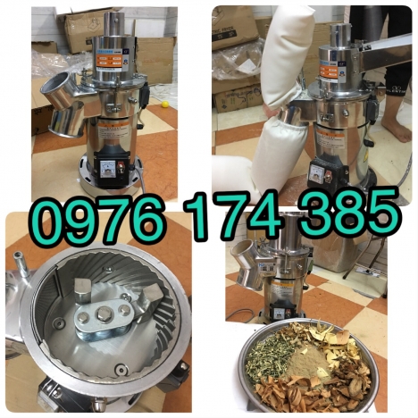 Máy nghiền dược liệu, máy xay sâm khô, xay trà túi lọc công suất lớn