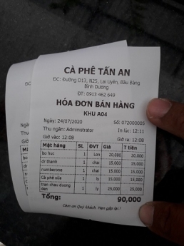 Lắp đặt tận nơi tại Bình Dương cho quán café trọn bộ máy tính tiền cảm ứng