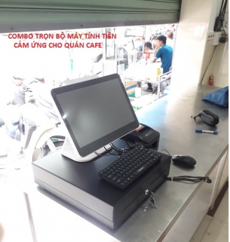 Bán combo trọn bộ máy tính tiền cảm ứng cho quán café ở Cần Thơ