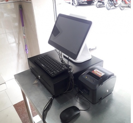 Bán combo trọn bộ máy tính tiền cảm ứng cho quán café ở Cần Thơ