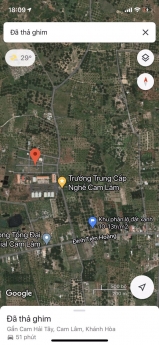 Bán gấp lô đất vị trí đẹp, đối diện công viên 200m2 Trường trung cấp nghề Cam Lâm giá tốt...!