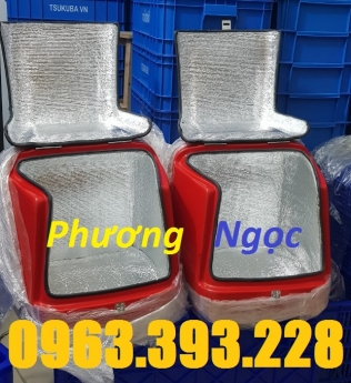 Thùng giao hàng loại nhỏ, thùng chở linh kiện, thùng giao đồ ăn sau xe máy, thùng giao hàng nhựa com