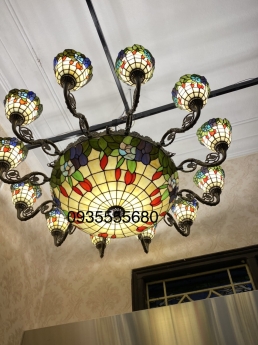Đèn chùm tiffany hàng mỹ kết hợp mới về