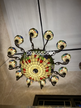 Đèn chùm tiffany hàng mỹ kết hợp mới về