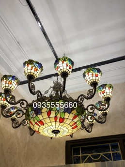Đèn chùm tiffany hàng mỹ kết hợp mới về