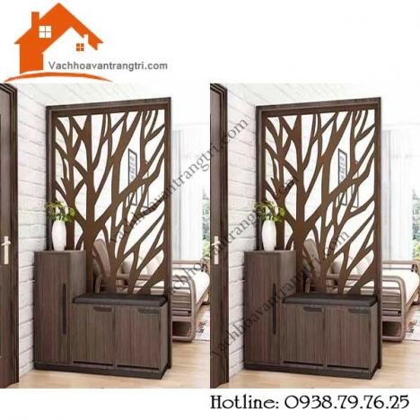 Hiện đại với vách ngăn gỗ trang trí đẹp mới nhất