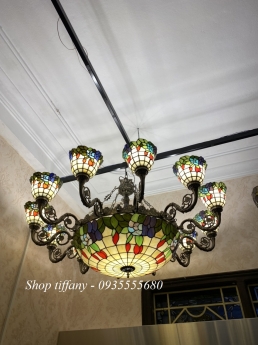 Giao Lưu Đèn Chùm Tiffany 12 Tay Mới Về.
