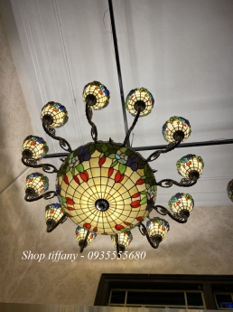 Giao Lưu Đèn Chùm Tiffany 12 Tay Mới Về.