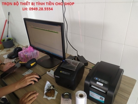 Full bộ thiết bị tính tiền cho Shop Teen ở Bà Rịa Vũng Tàu