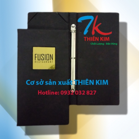 Xưởng sản xuất bìa menu nhà hàng, làm bìa tính tiền da, Nhận cung cấp bìa thối tiền giá rẻ,