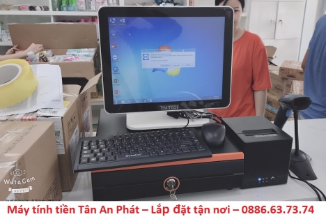 Máy tính tiền cảm ứng giá rẻ cho siêu thị mini tại Buôn Ma Thuột