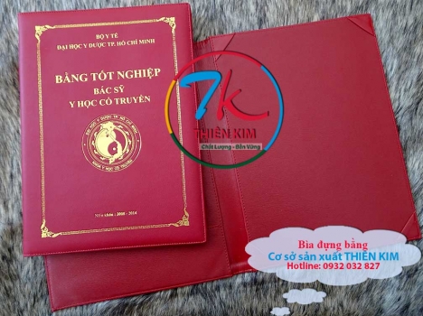 Xưởng làm vỏ đựng bằng khen, vỏ đựng bằng tốt nghiệp,