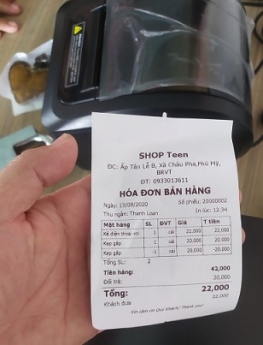 Full bộ thiết bị tính tiền cho Shop Teen ở Bà Rịa Vũng Tàu