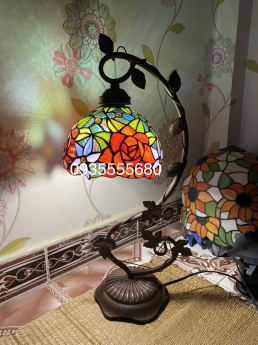 Giao lưu em đèn ngủ hoa văn hoạ tiết hoa hồng