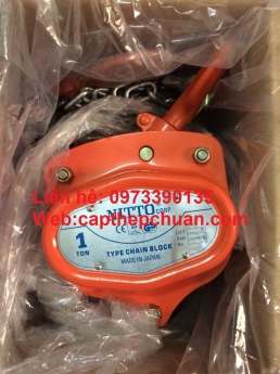 pa lăng xích kéo tay 1 tấn, 2 tấn, 3 tấn Nitto giá rẻ nhất