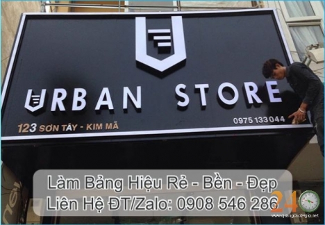 Làm bảng hiệu đẹp giá rẻ