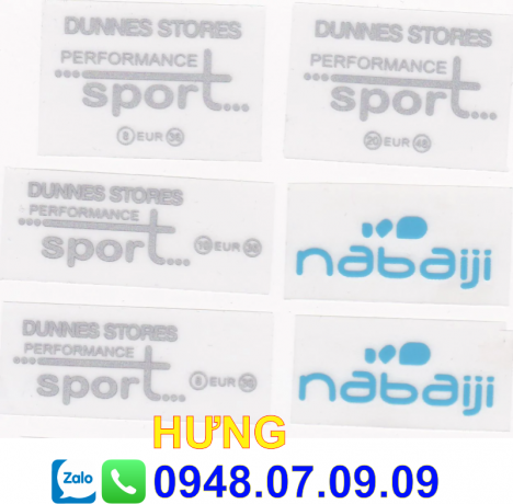 ✅ Nhãn ép nhiệt, nhan ep trên quần áo ✅