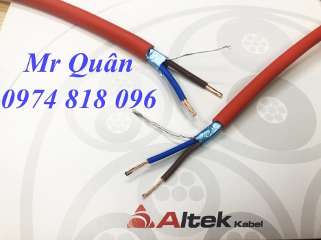 Cáp tín hiệu chống cháy chống nhiễu – FR 2x2.5 AL+E