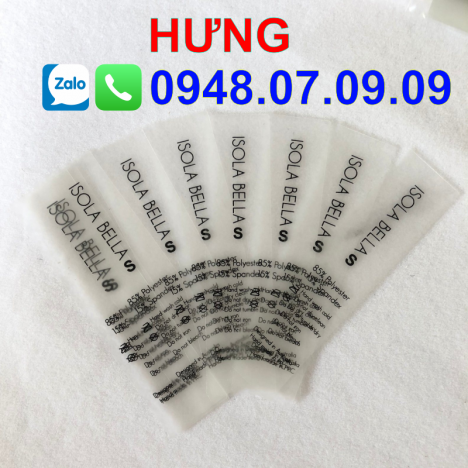 ✅ Nhãn ép nhiệt, nhan ep trên quần áo ✅