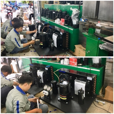 ANKACO-Lên cụm máy nén dàn ngưng Copeland 5hp CRNQ-0500-TFD-522 giá tốt