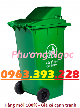 Thùng rác nhựa 240L nắp hở, thùng rác 240 Lít nhựa HDPE, thùng rác nắp hở