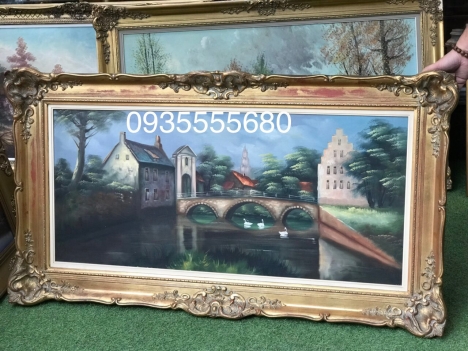 Giao lưu bức tranh phong cảnh Pháp có ký hoạ