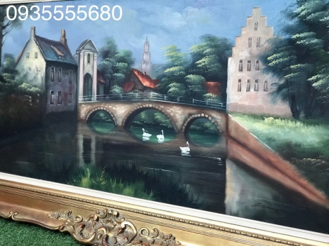 Giao lưu bức tranh phong cảnh Pháp có ký hoạ
