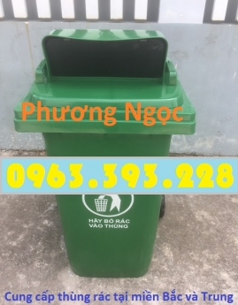Thùng rác nhựa 240L nắp hở, thùng rác 240 Lít nhựa HDPE, thùng rác nắp hở
